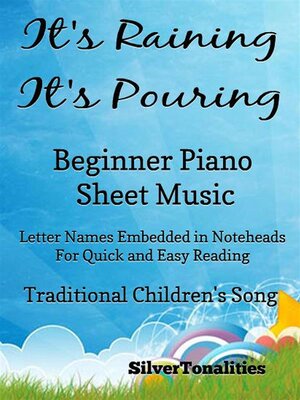 cover image of It's Raining It's Pouring Beginner Piano Sheet Music
